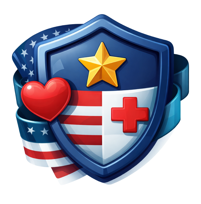 First responder nurse and military discount badge for HVAC services from Always There Heating and Air