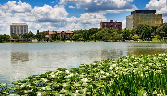 HVAC installation technician working on residential system in Polk County FL
